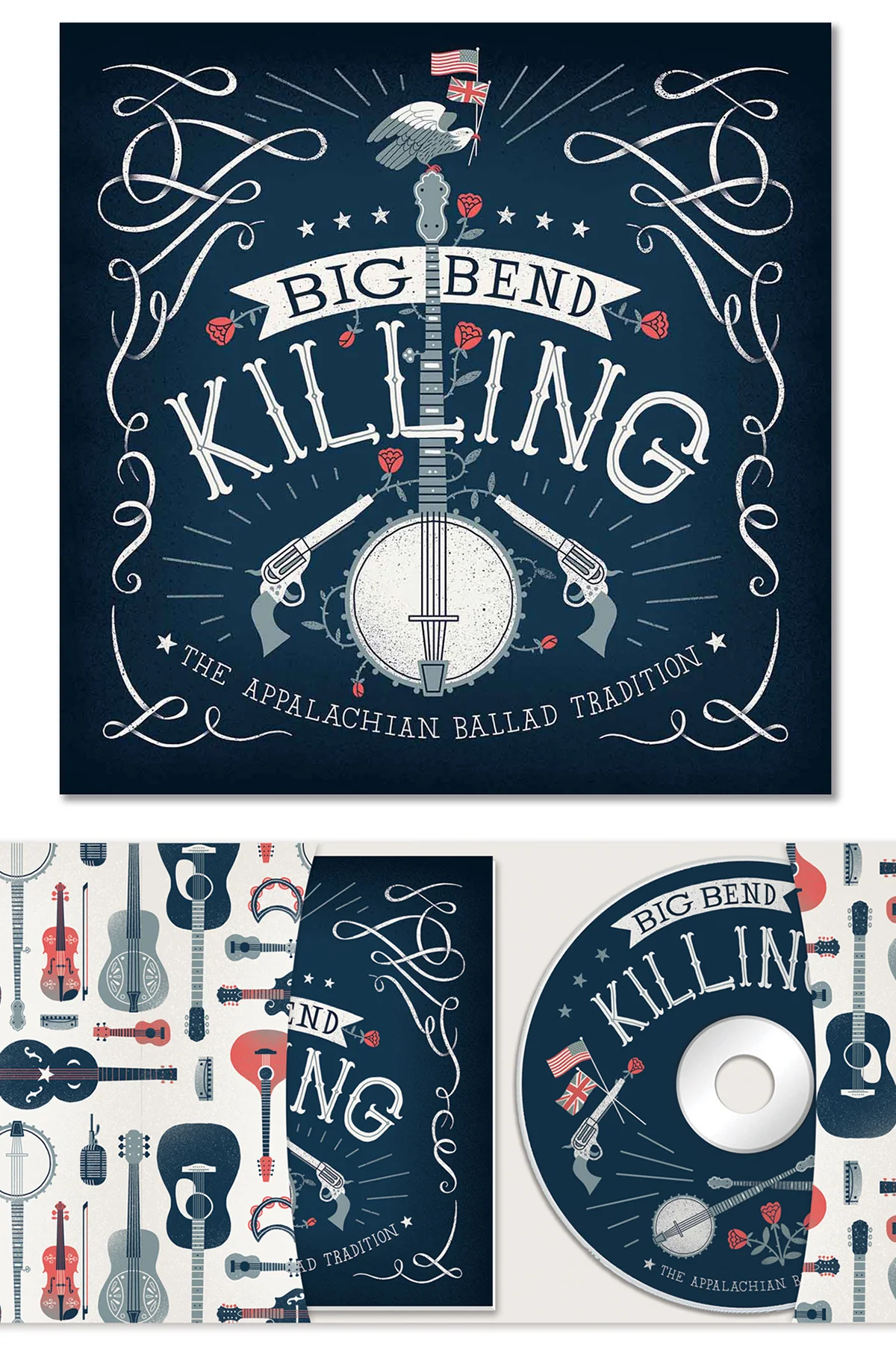 Album Cover + Internal Packaging for The Great Smoky Mountain Association