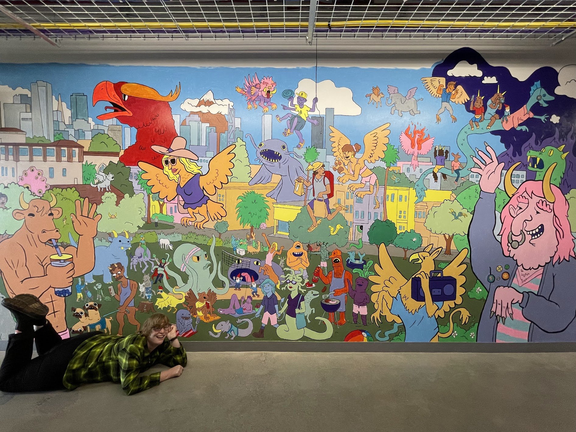Mural for office building, 2021