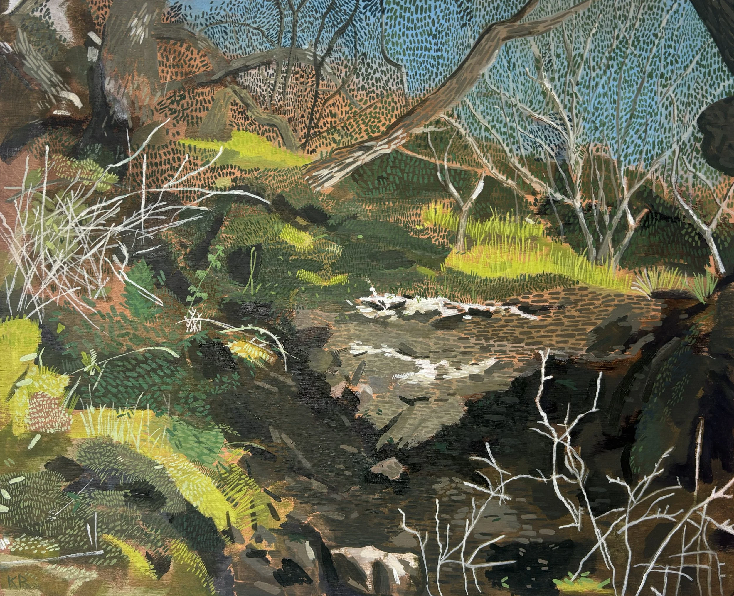  Old Growth  14 x 11"  Oil on panel 