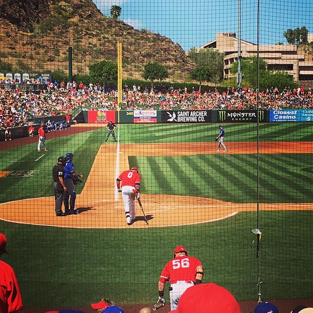 On the line. #baseballlove