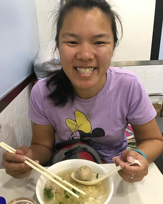 Hong Kong trip Day 6 - wonton noodles for brekky, Times Square, quality time with Aunty Trudie and then relaxing at the Business class lounge courtesy of Cathay Pacific as we wait to come home.