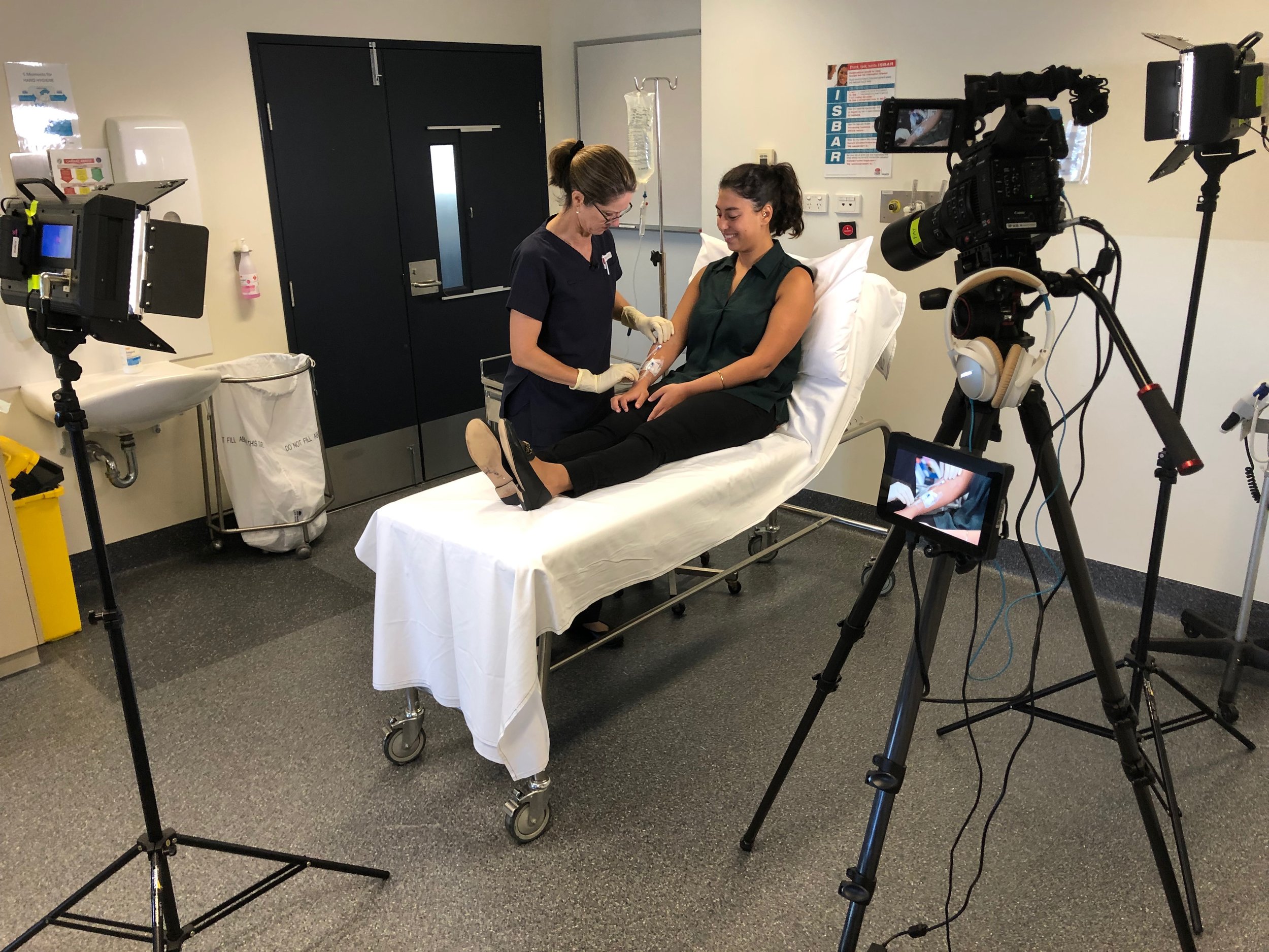 Filming educational medical clinical videos