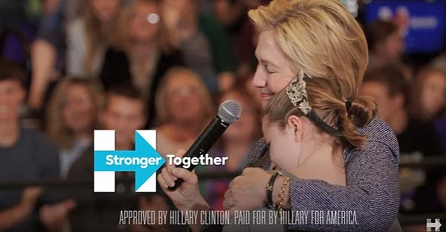 Hillary Clinton's campaign message is much less potent than Trump's. Image courtesy of Dailymail.co.uk