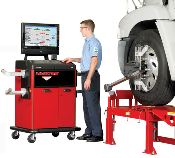 We Use State-of-the-art Hunter Alignment Equipment