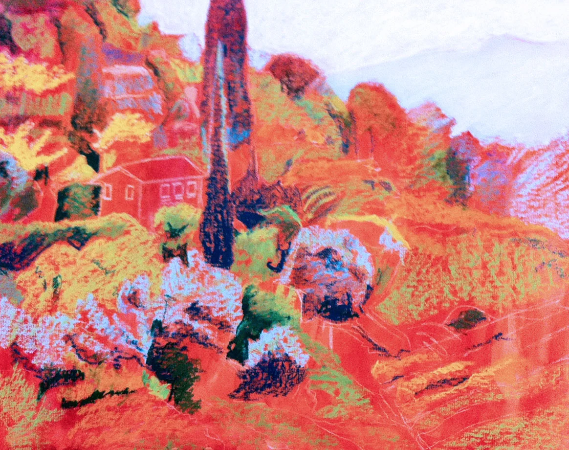 WIP: Italian landscape - Block-in