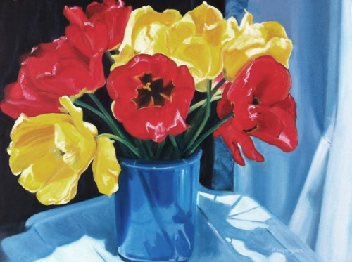 A bunch of tulips