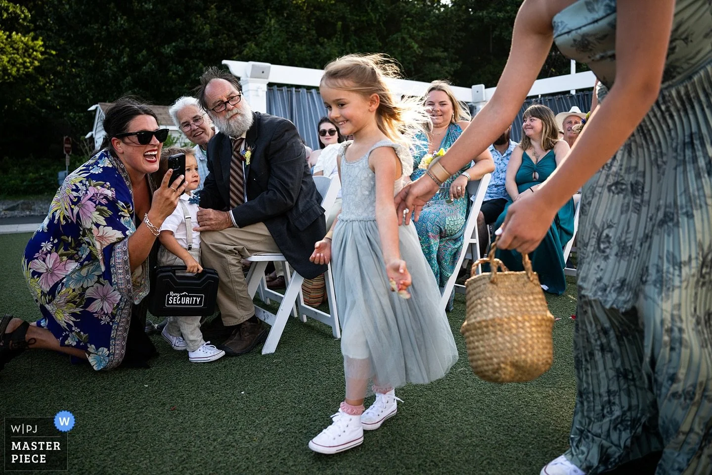 This fun flower girl moment from Jackie &amp; Zach&rsquo;s wedding back in August won me a new wedding photojournalism award! 🏆🌸 Thanks @weddingphotojournalists!