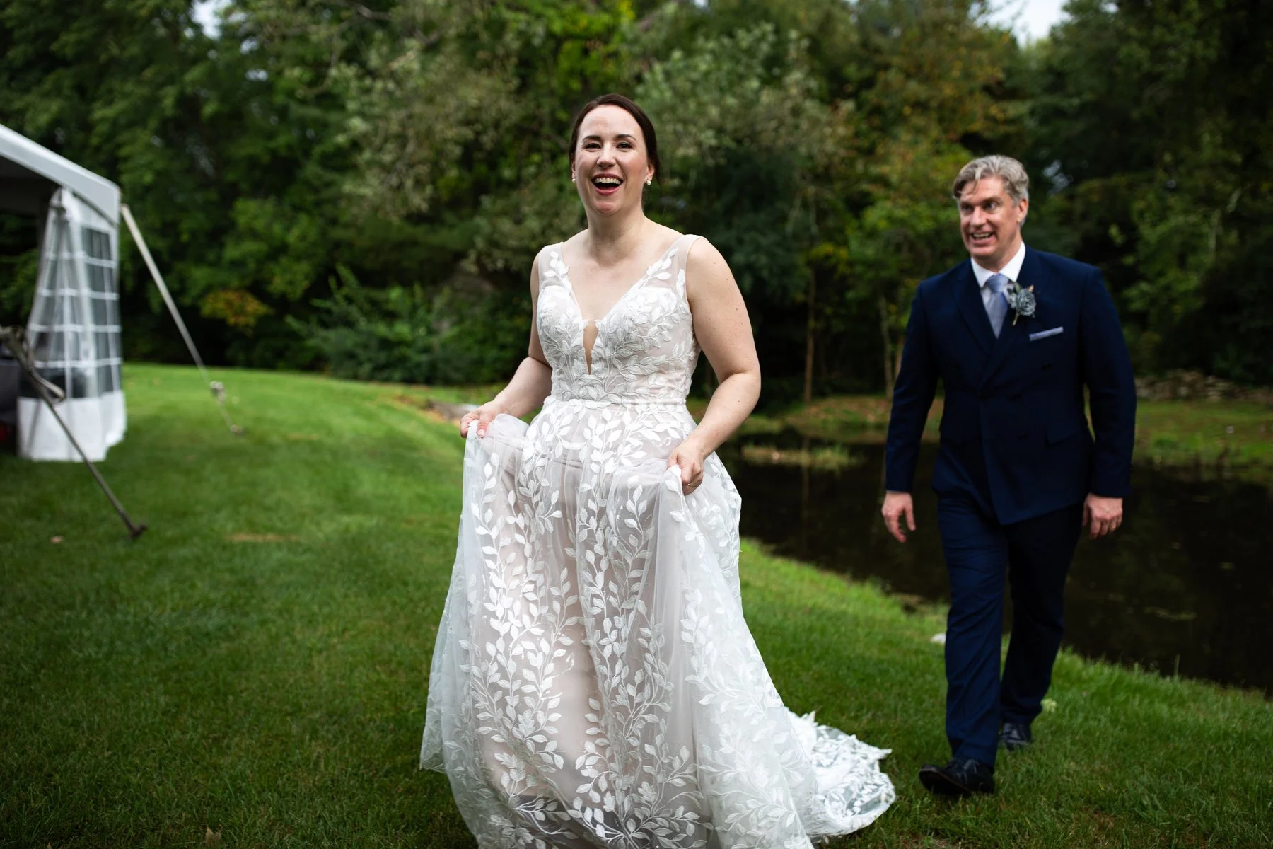 Emily &amp; Alan's Backyard Massachusetts Wedding