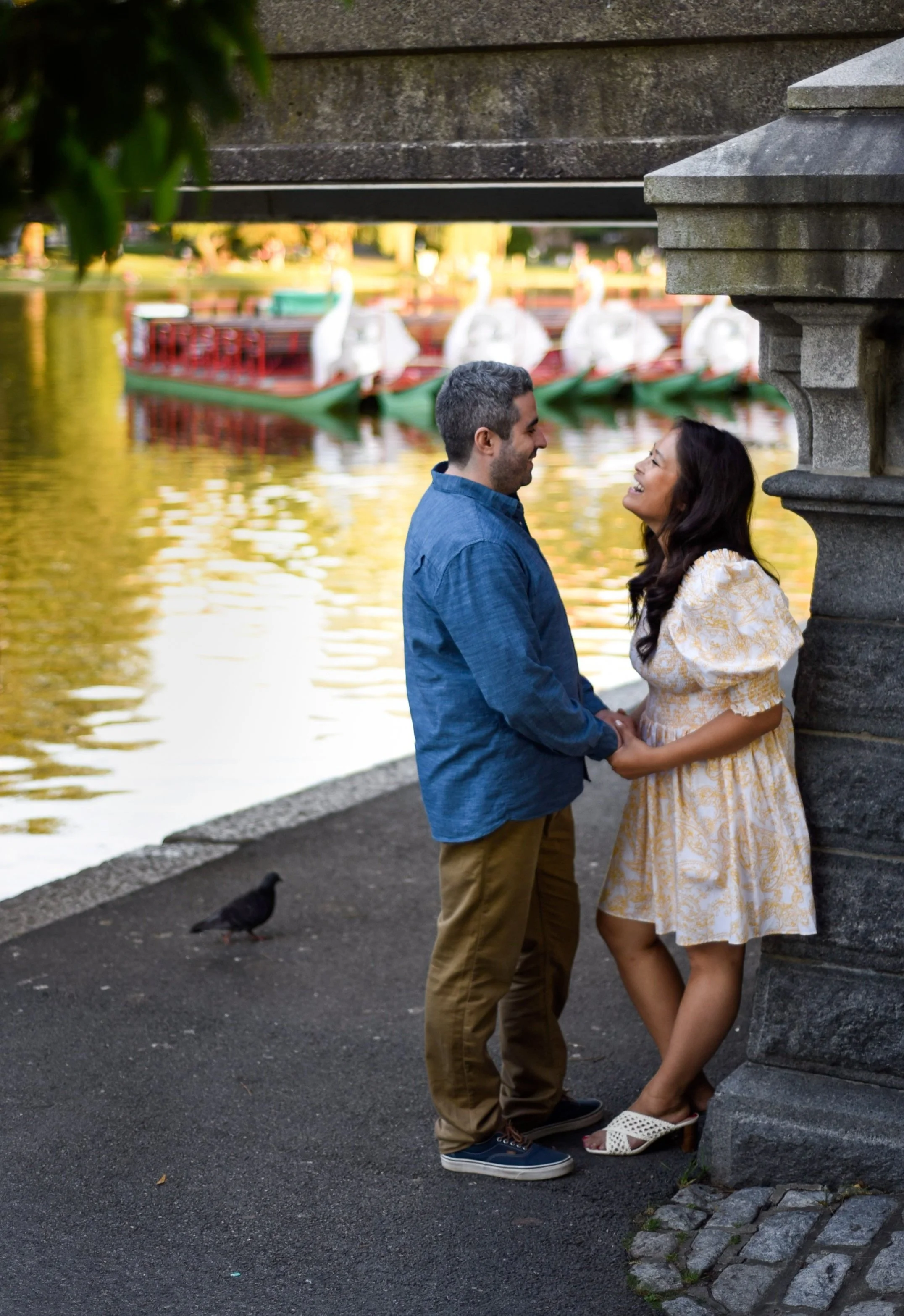 Boston Engagement Session at the Boston Public Garden | Lia & Ryan
