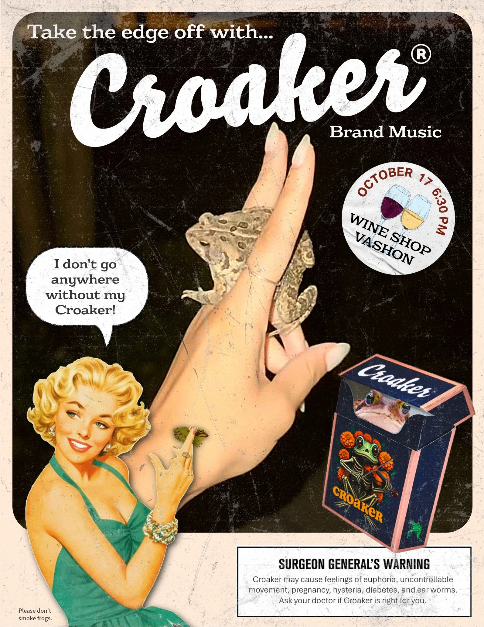 Croaker at Wine Shop Vashon