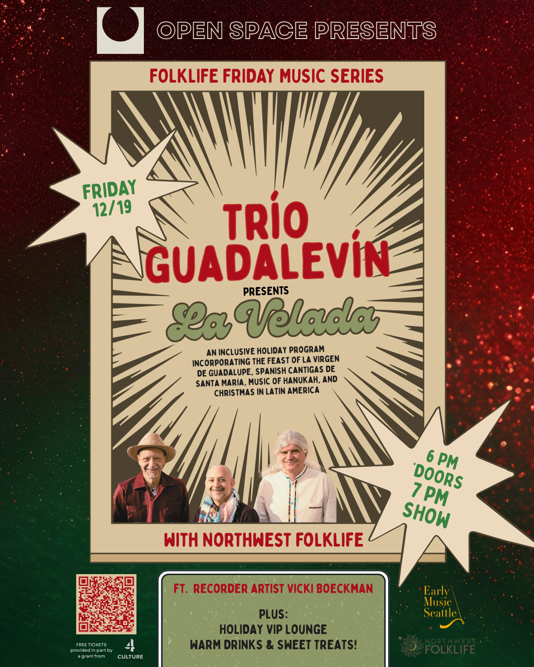 Folklife Friday: Trío Guadalevín &amp; Early Music Seattle present La Velada
