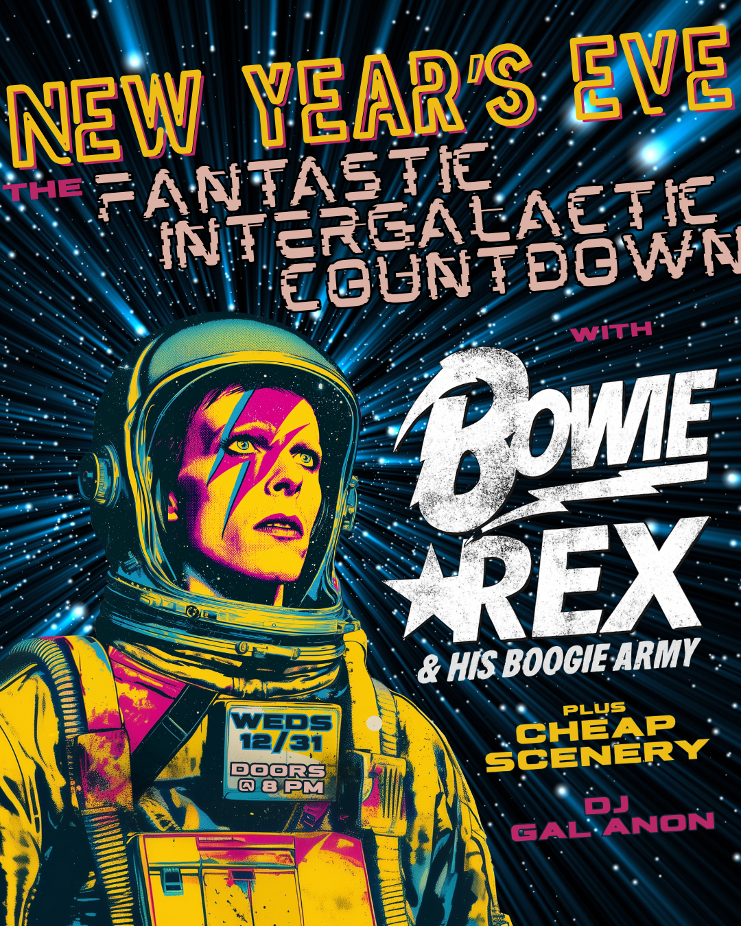 New Year's Eve: The Fantastic Intergalactic Countdown with Bowie Rex