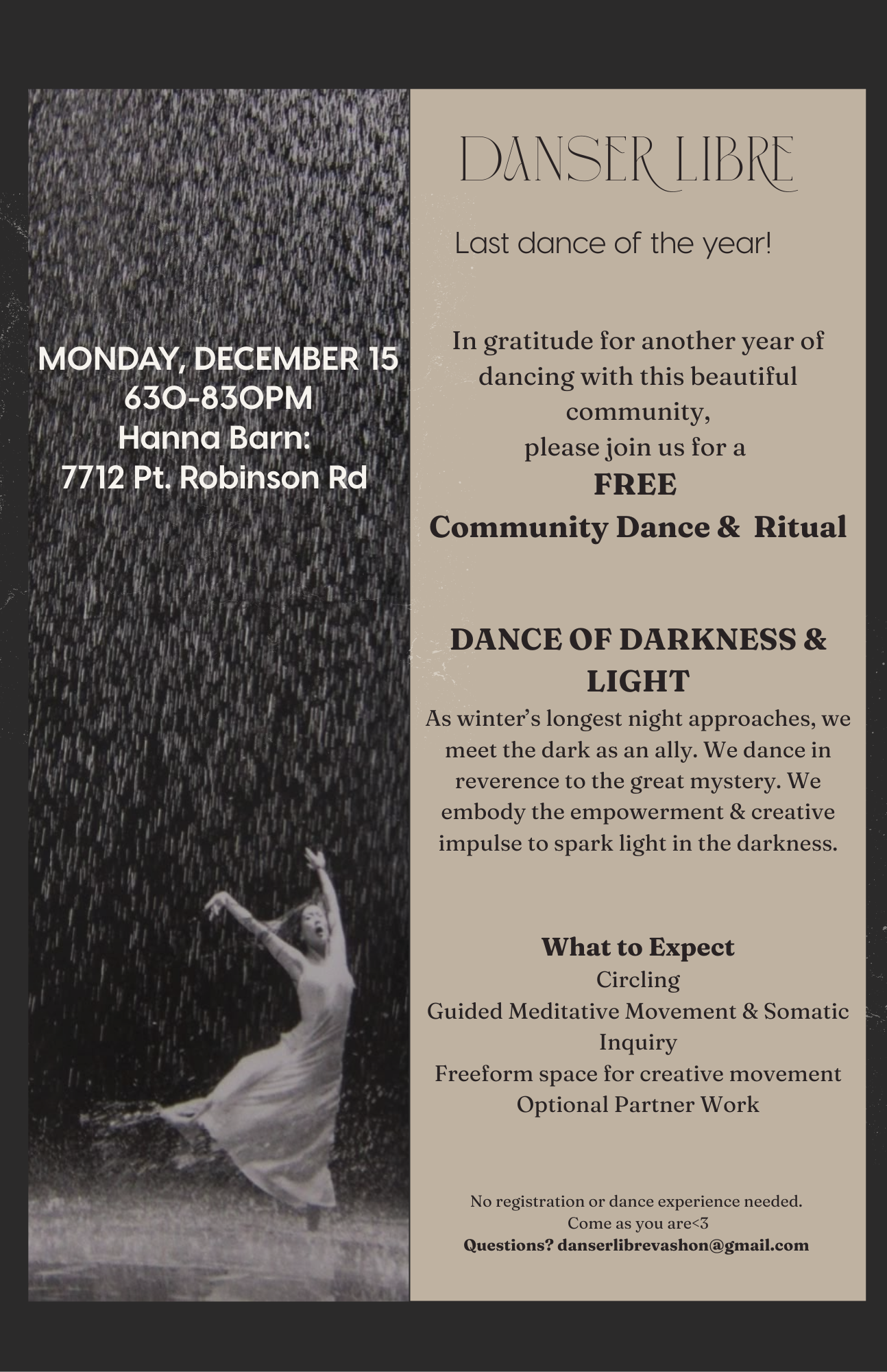 Danser Libre Weekly Class