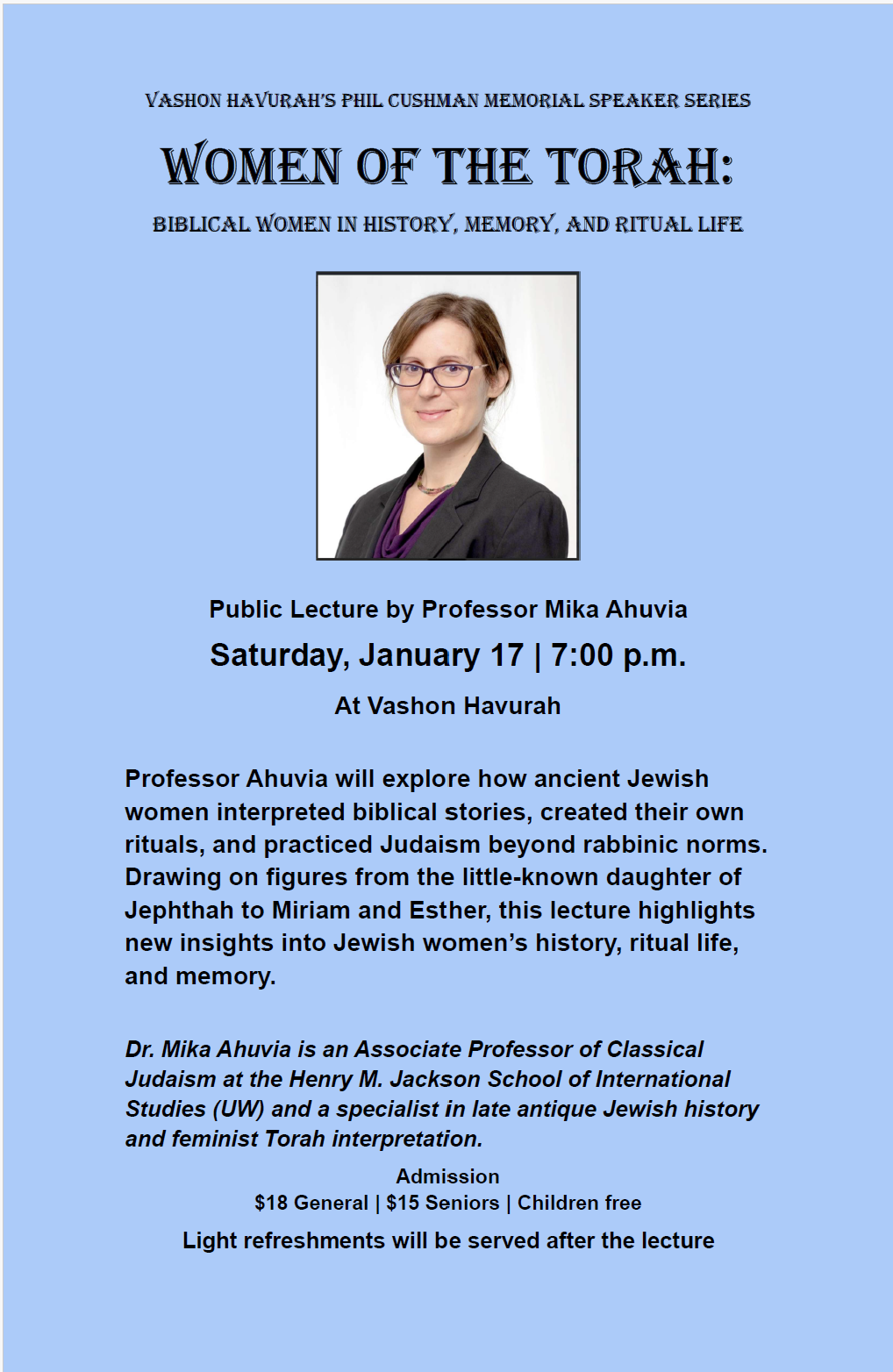 Women of the Torah: Biblical Women in History, Memory, and Ritual Life