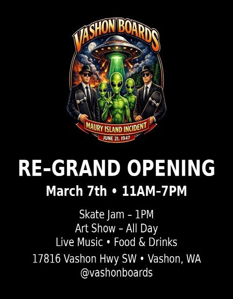 Vashon Boards Re-Grand Opening