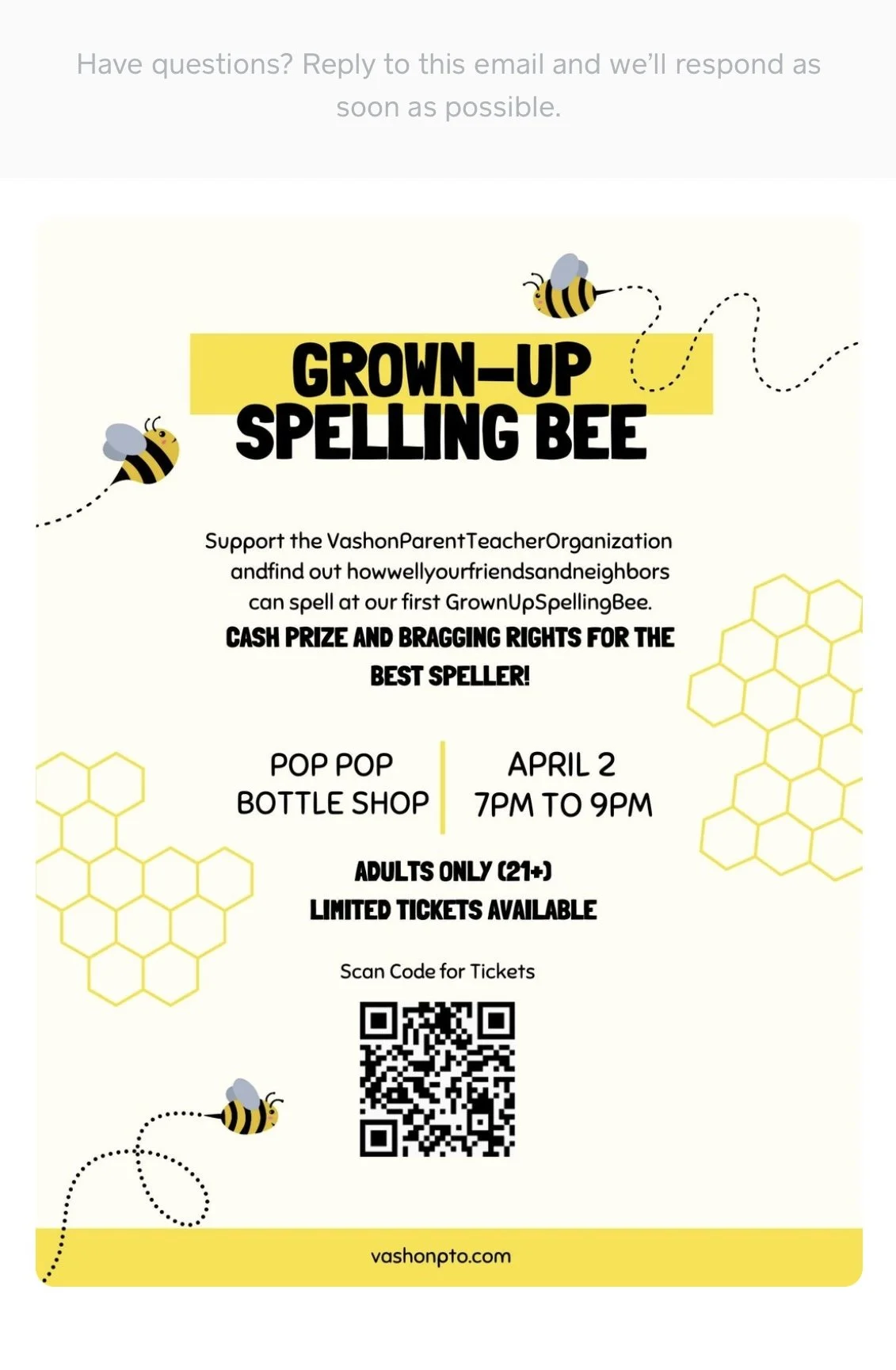 Vashon PTO Adult Spelling Bee