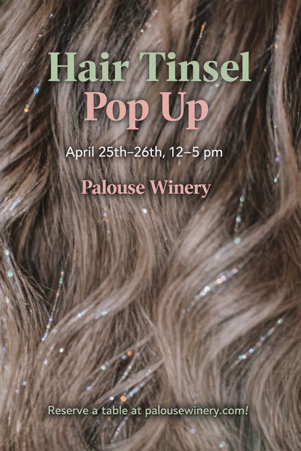 Hair Tinsel Pop Up at Palouse!