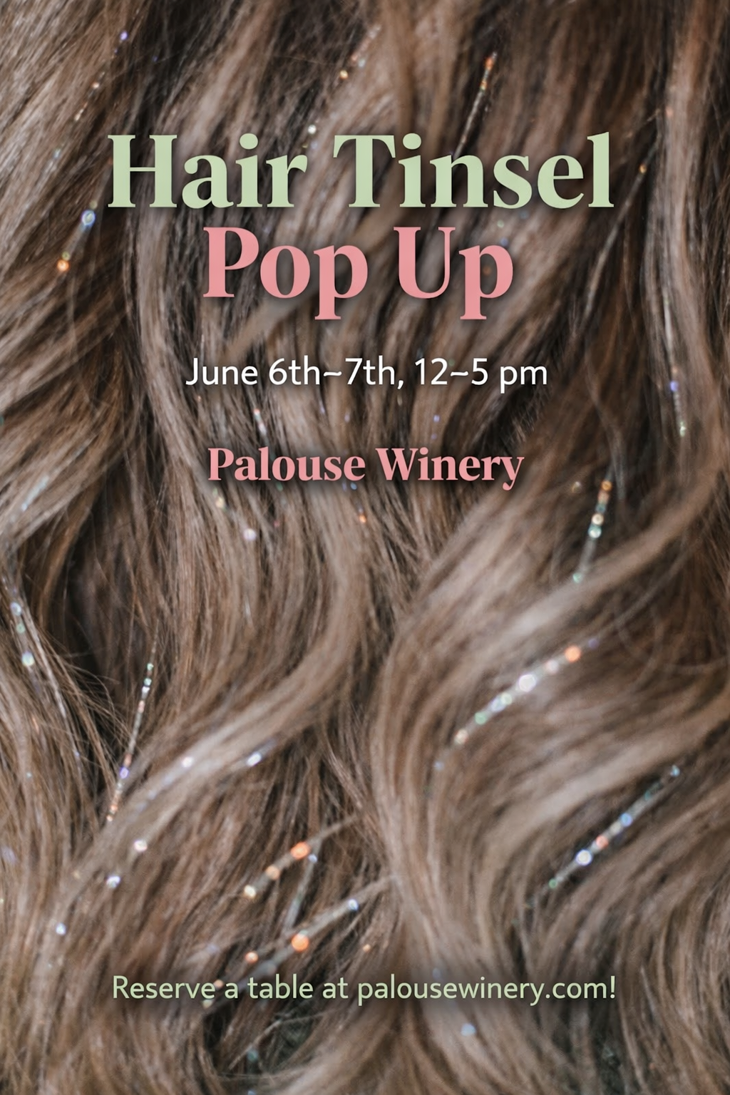 Tinsel Hair Pop Up at Palouse!