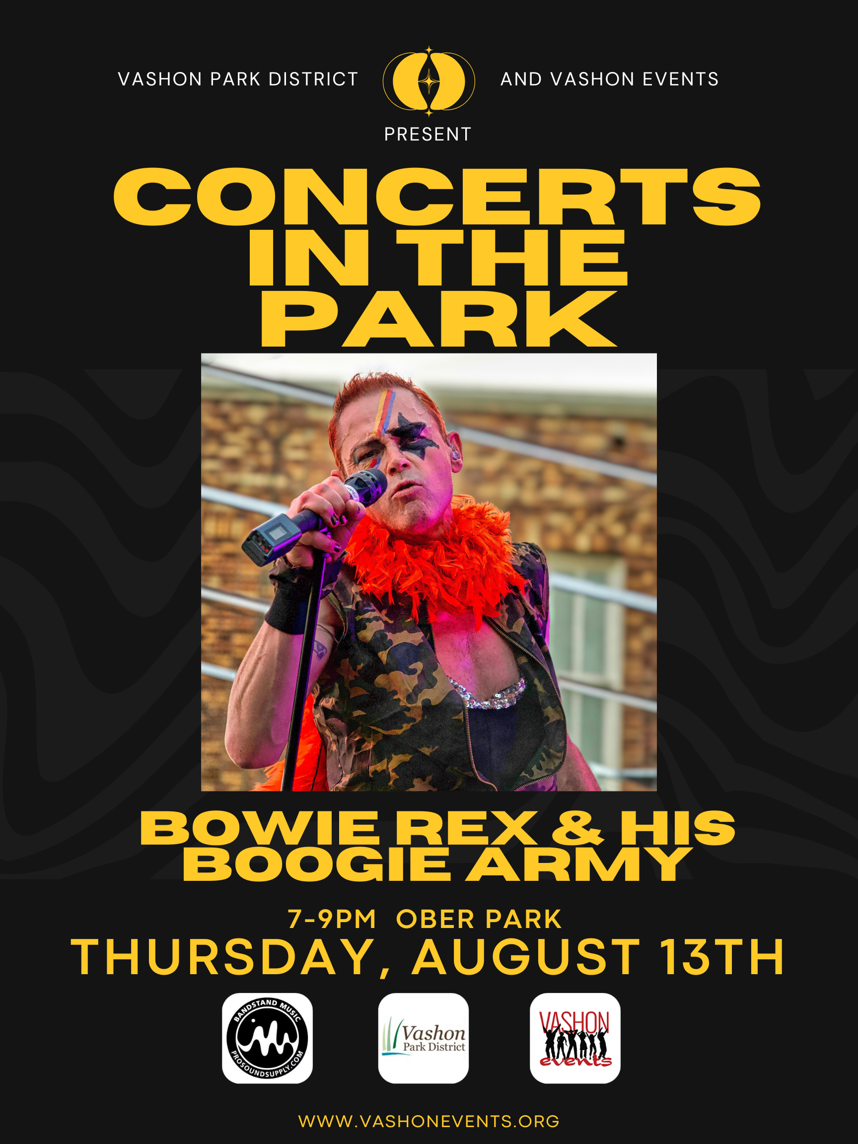 Concerts in the Park #3: Bowie/Rex &amp; His Boogie Army