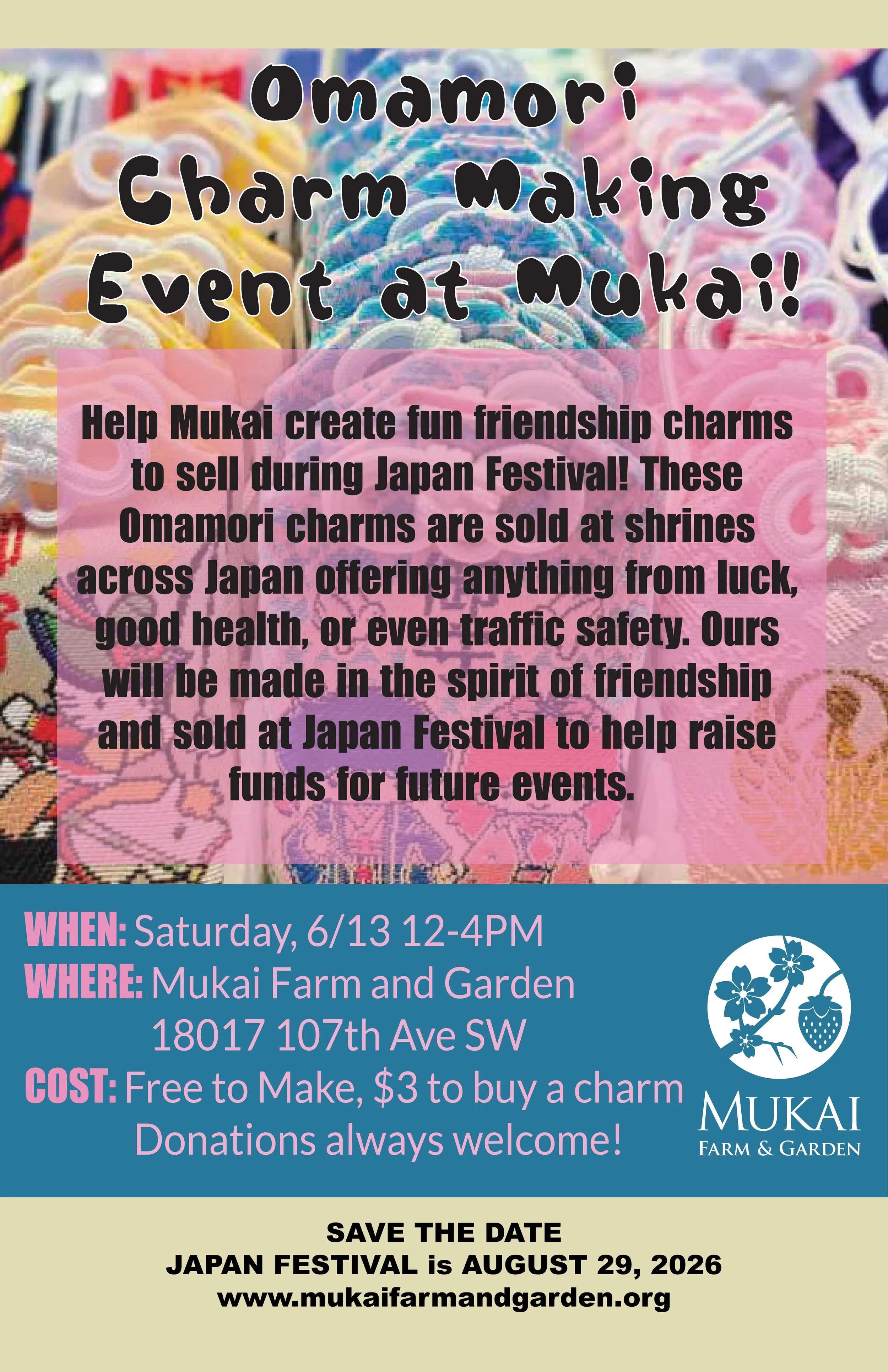 Omamori Charm Making Volunteer Workshop