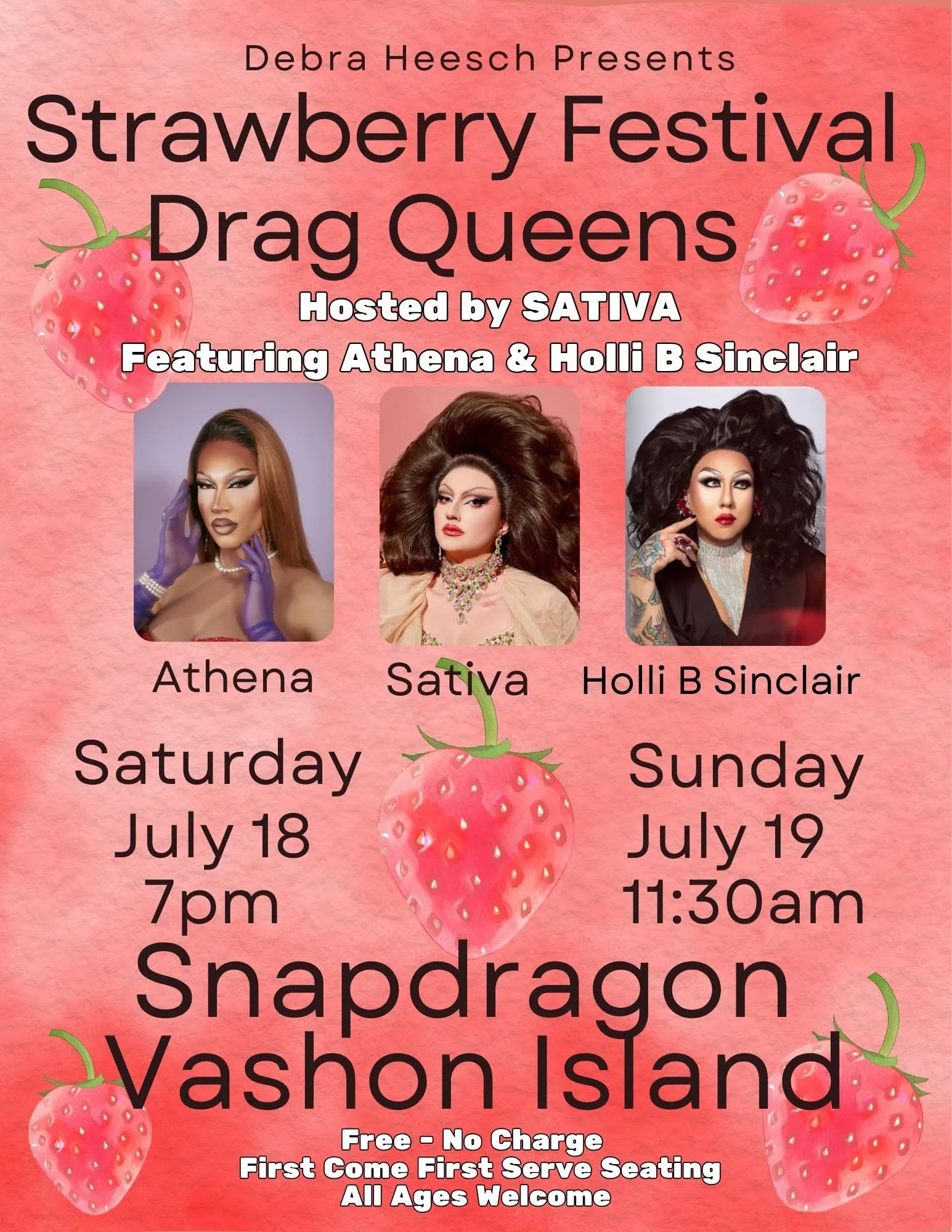 Strawberry Festival Drag Queens