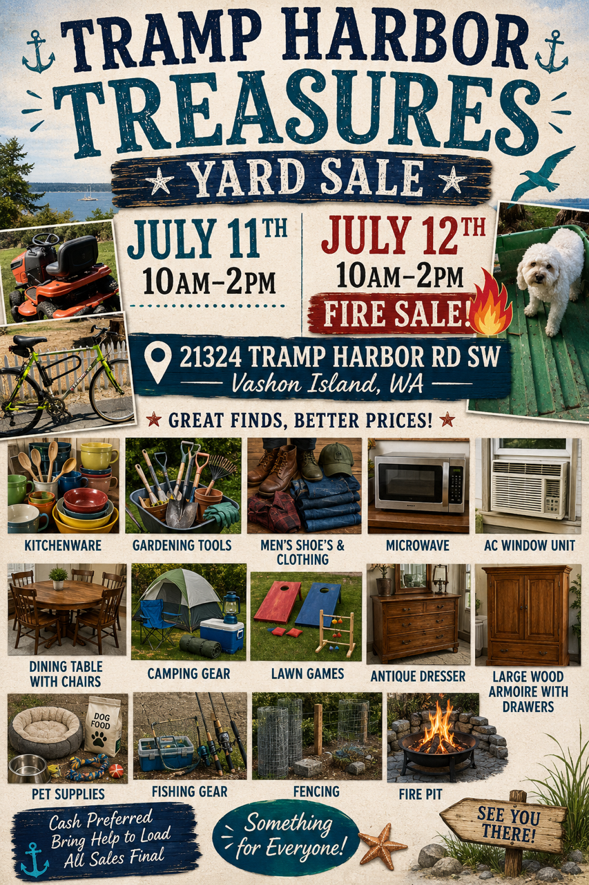 Tramp Harbor Treasures Yard Sale