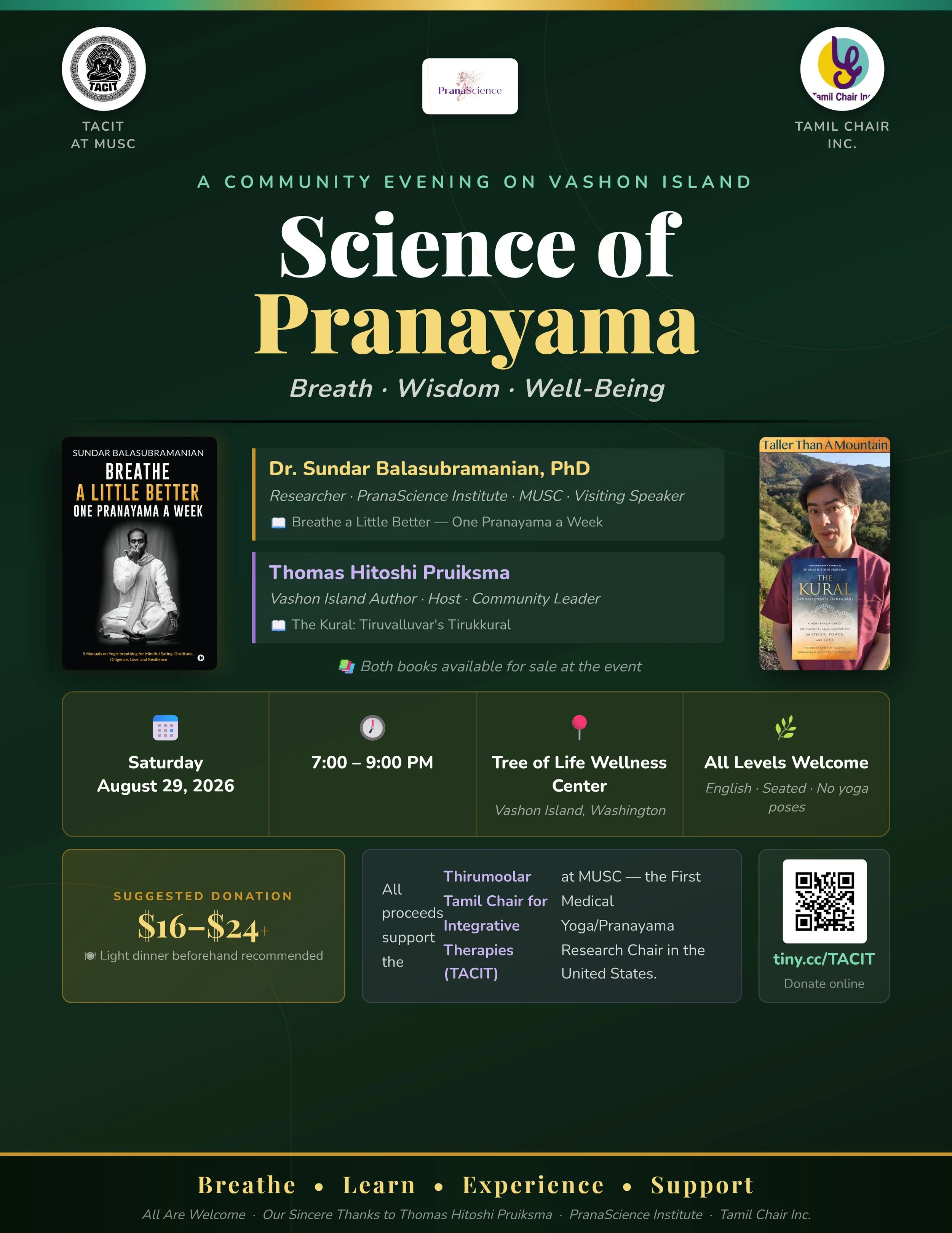 Science of Pranayama: An Evening of Breath, Science &amp; Well-Being