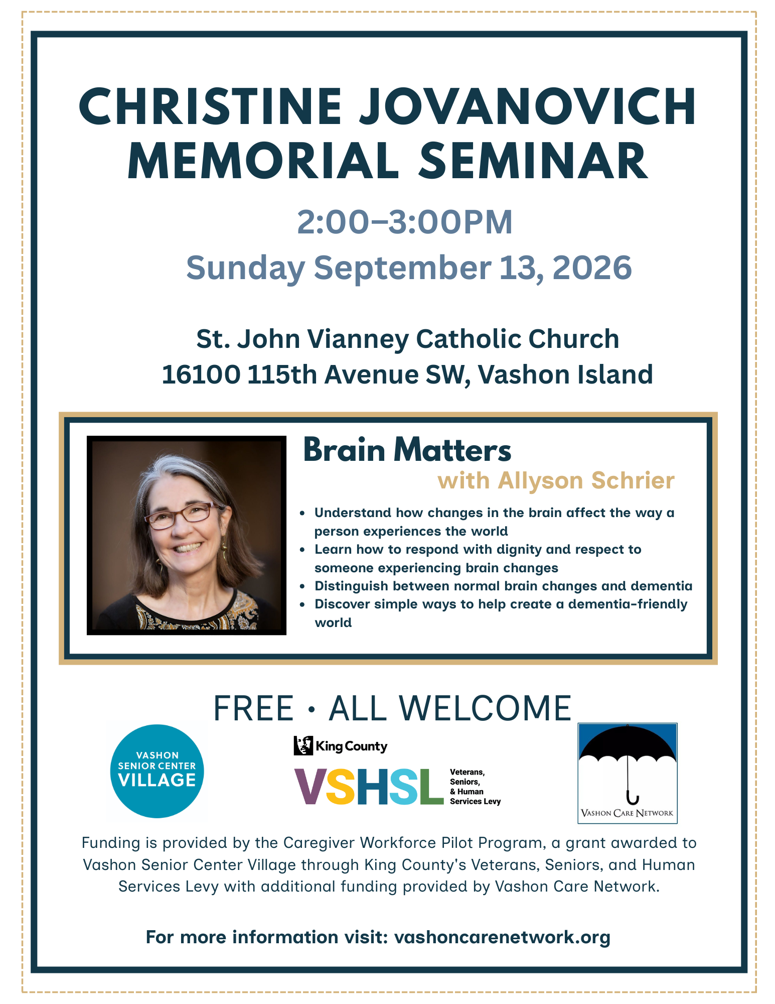 Christine Jovanovich Memorial Seminar