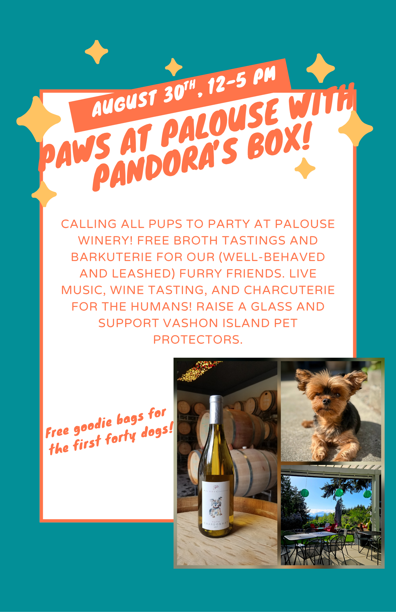 Paws at Palouse with Pandora's Box