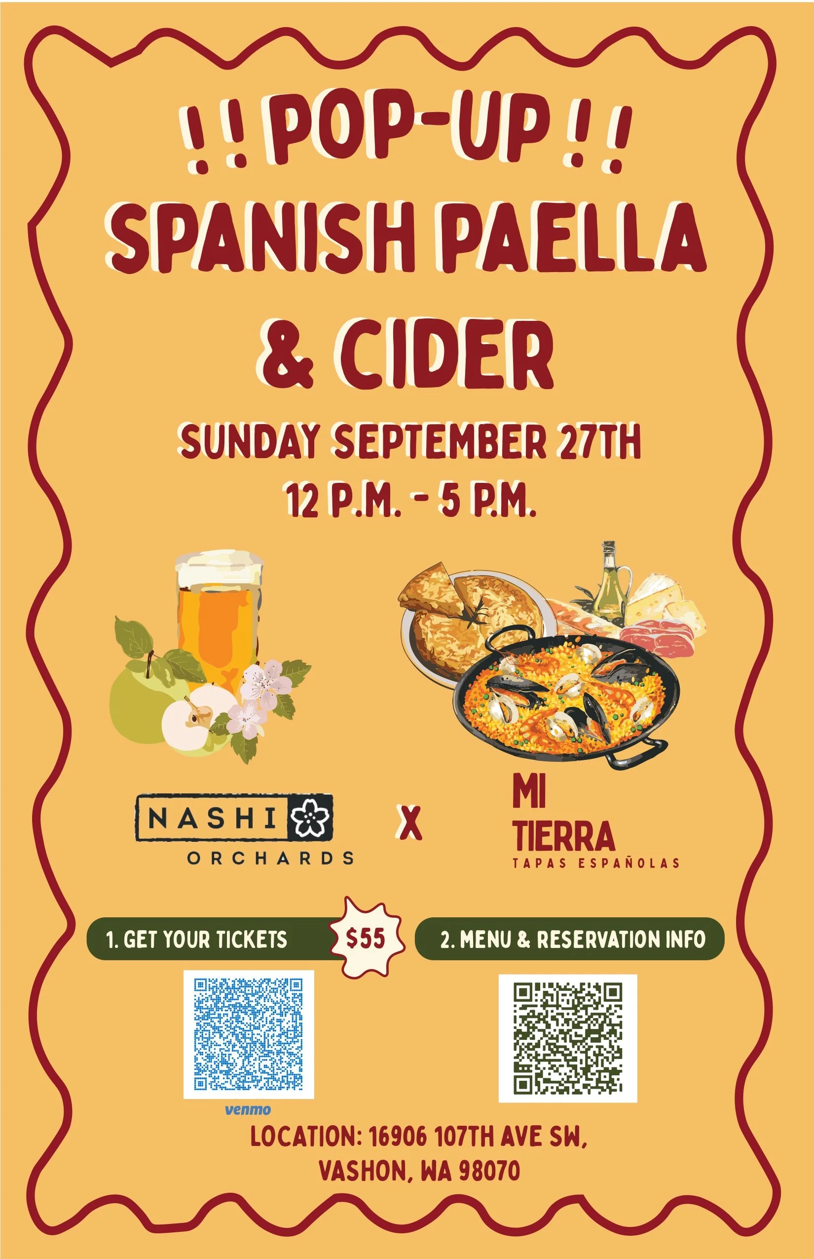 Mi Tierra Tapas Spanish Pop-Up at Nashi Orchards