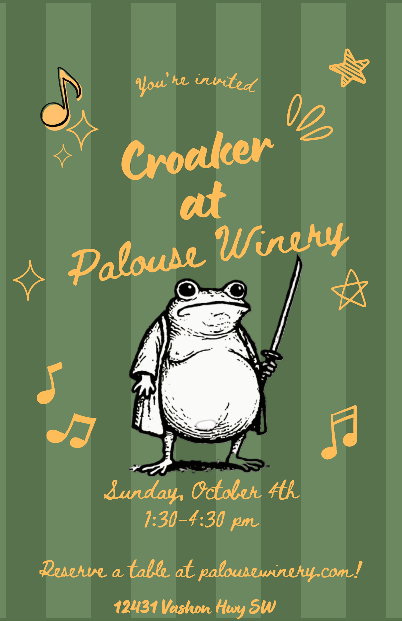 Croaker in the Garden!