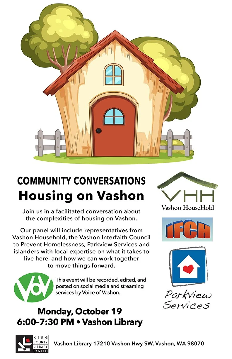 COMMUNITY CONVERSATIONS-Housing on Vashon
