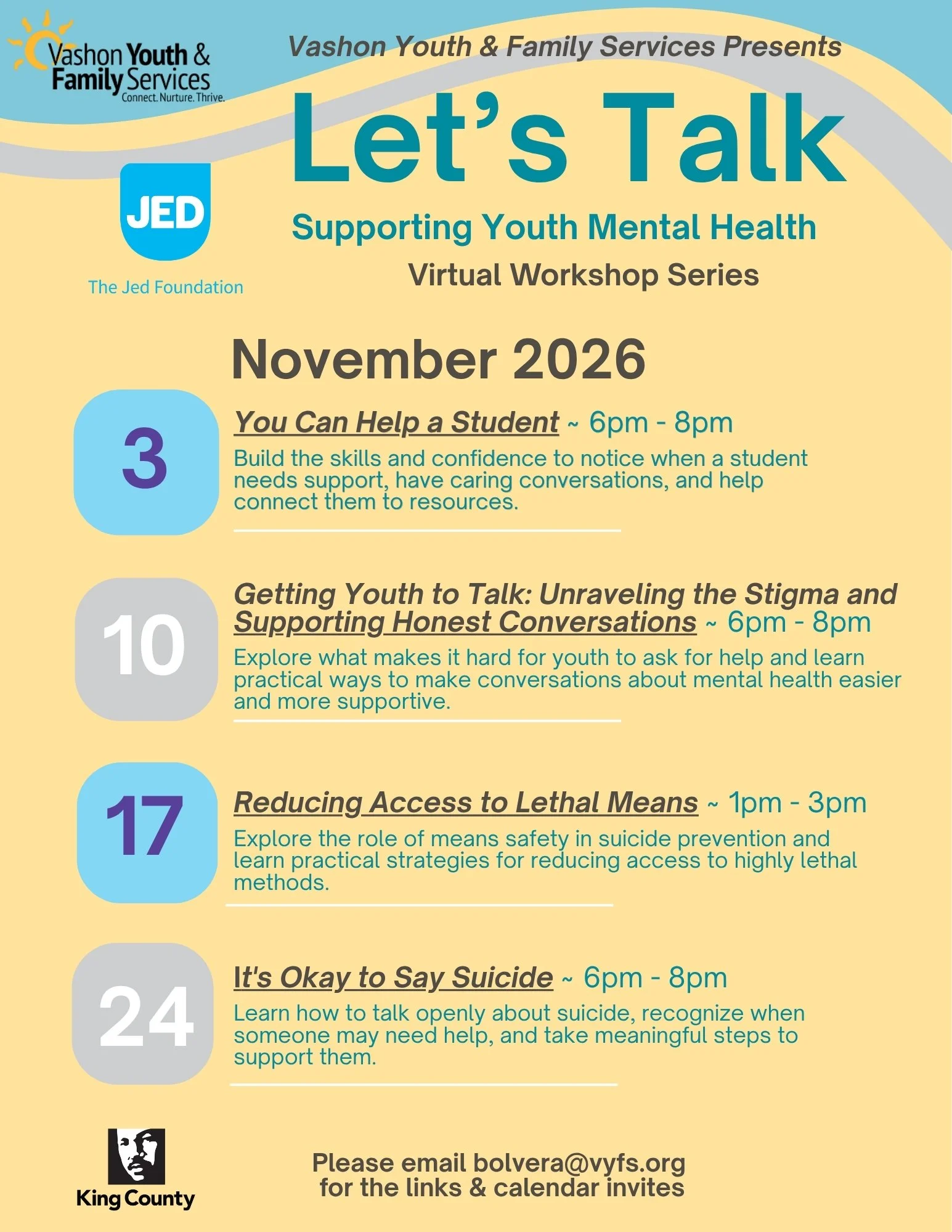 National Youth Mental Health Virtual Workshop Series 