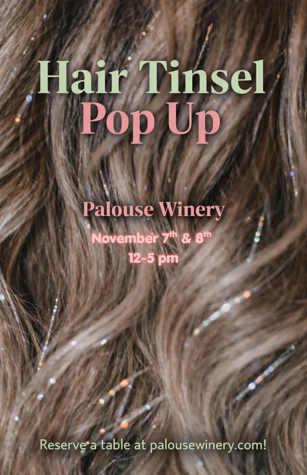 Hair Tinsel Pop Up at Palouse!