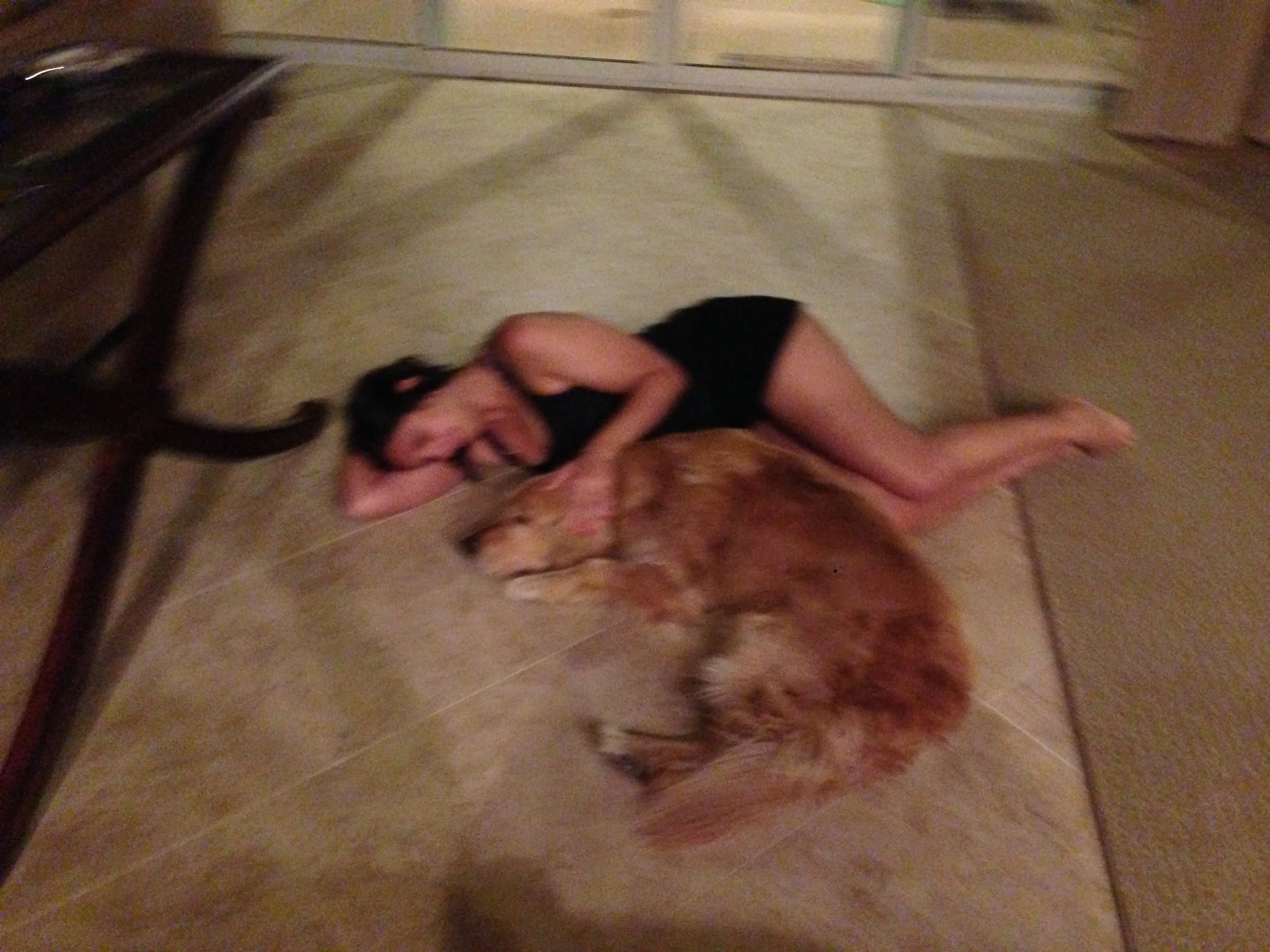 We're all tuckered out. 