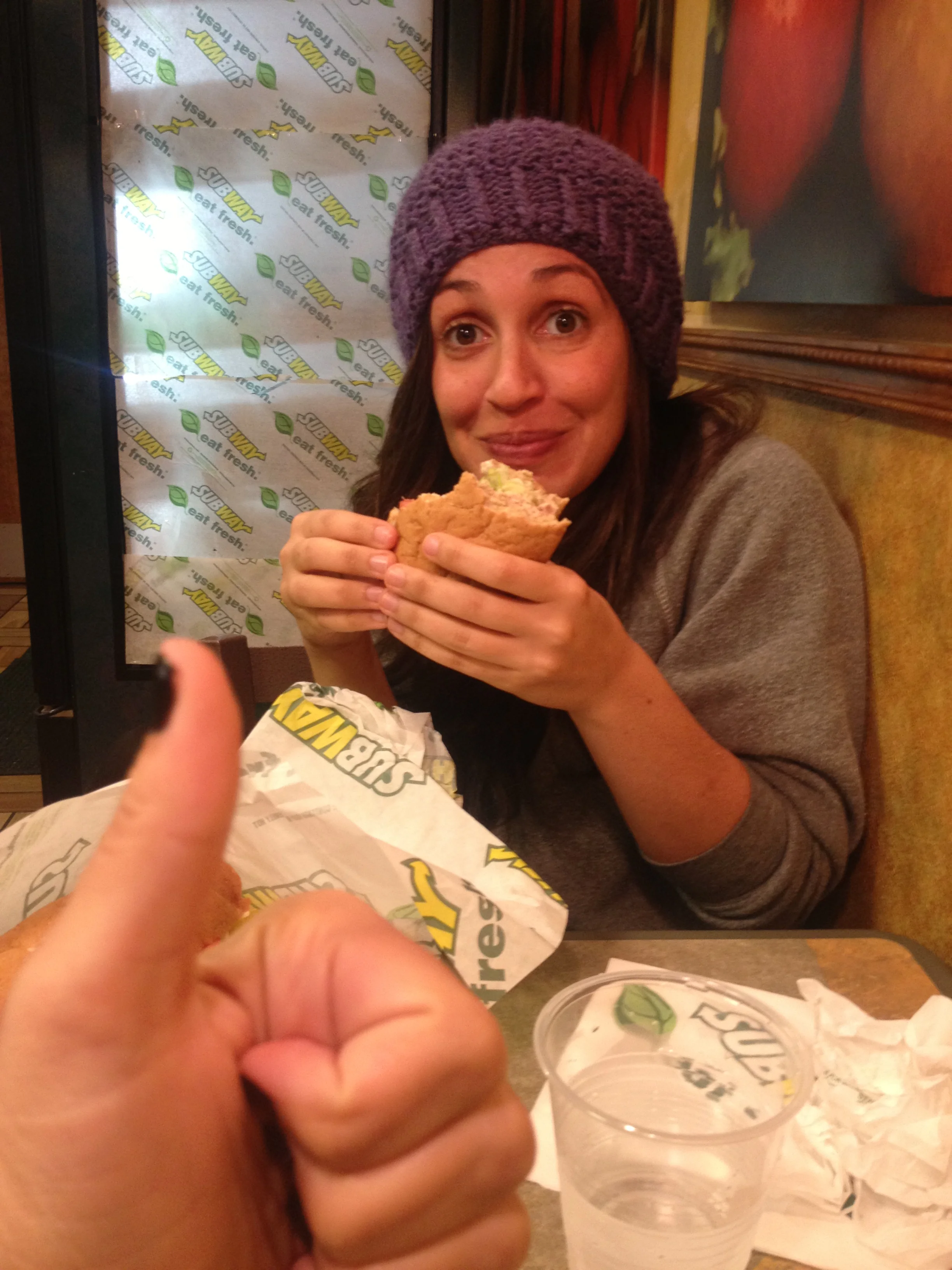 I wanted to take her to dinner, she wanted Subtember. 