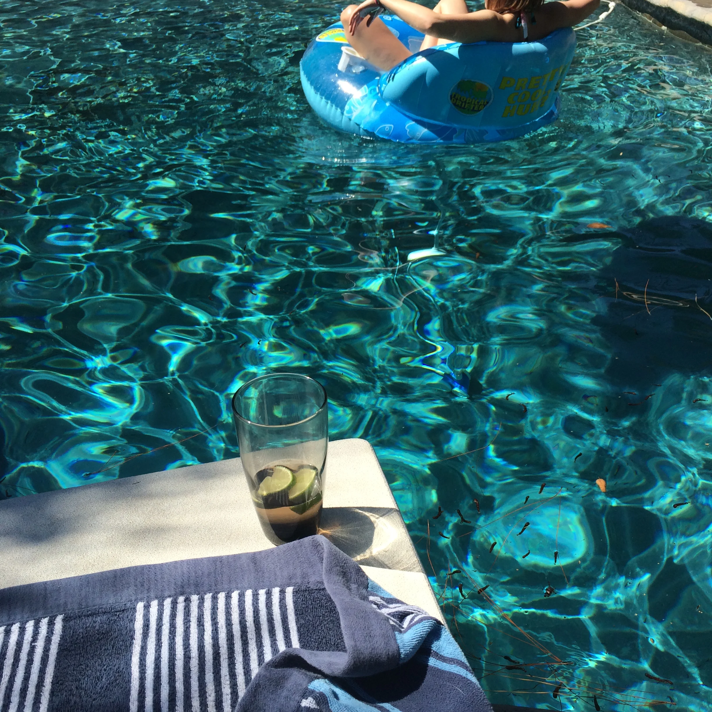 Pool time at the Mitchell's