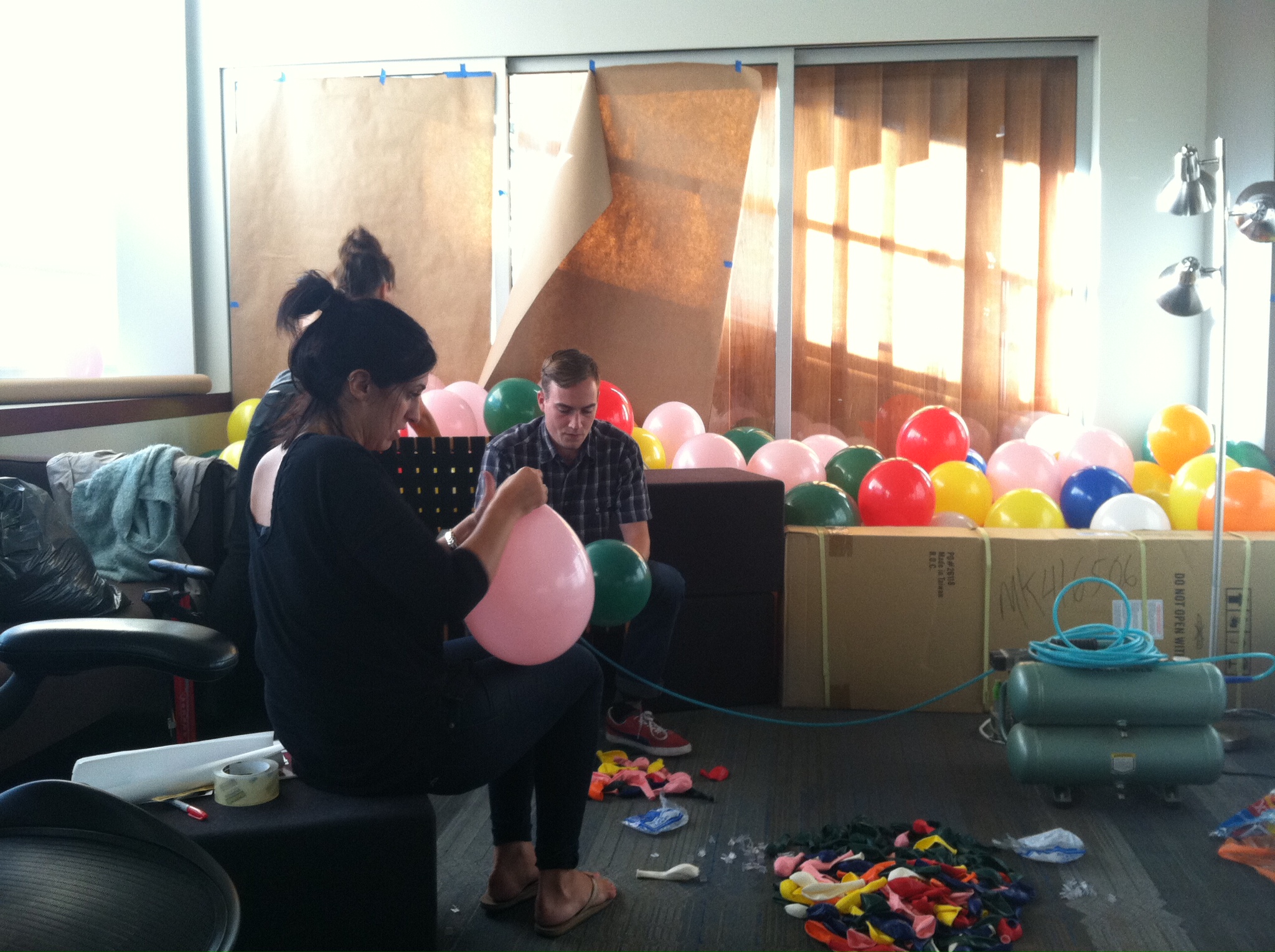 Welcome party behind the scenes! 