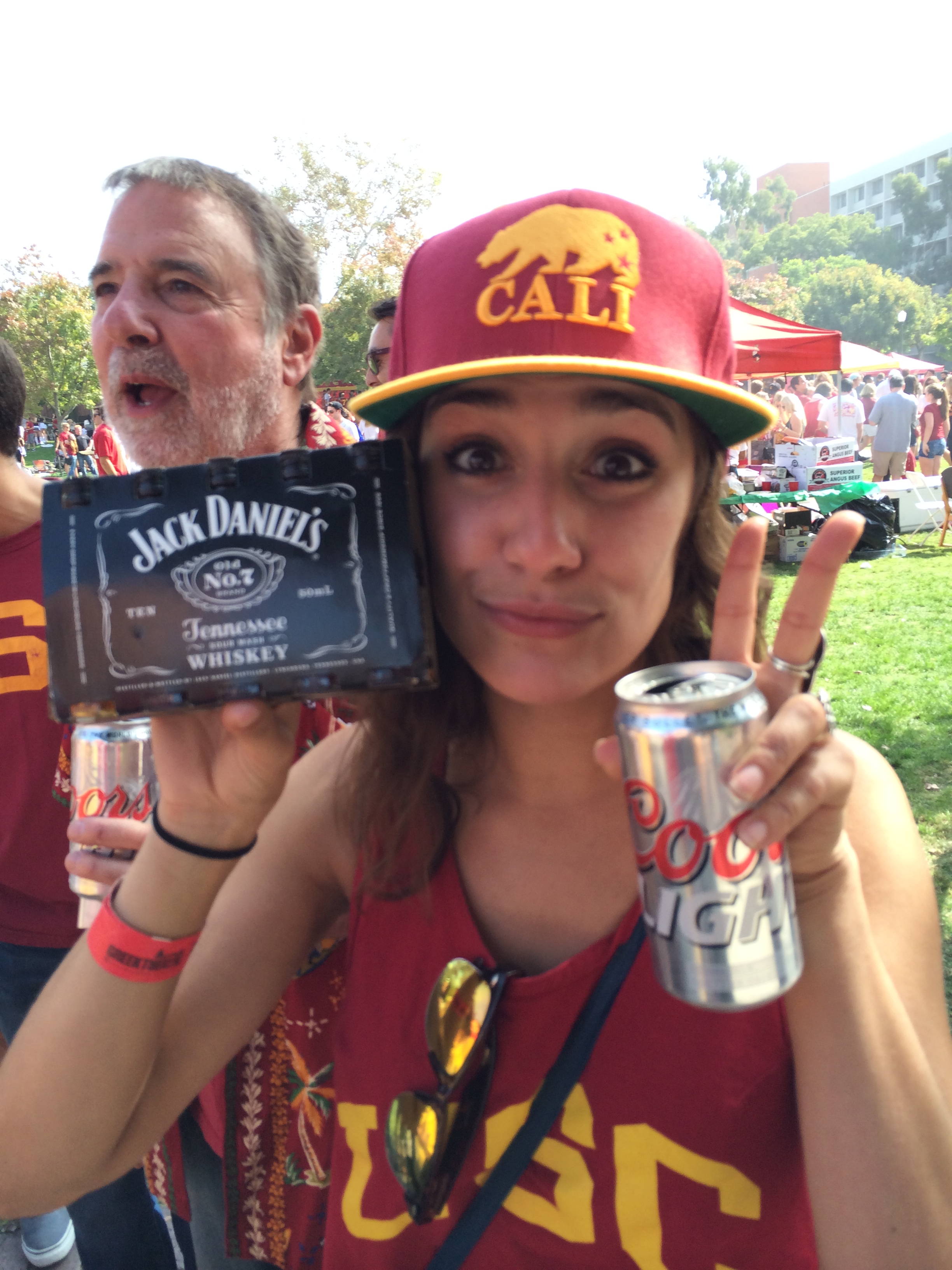 This is what a USC tailgate looks like. 
