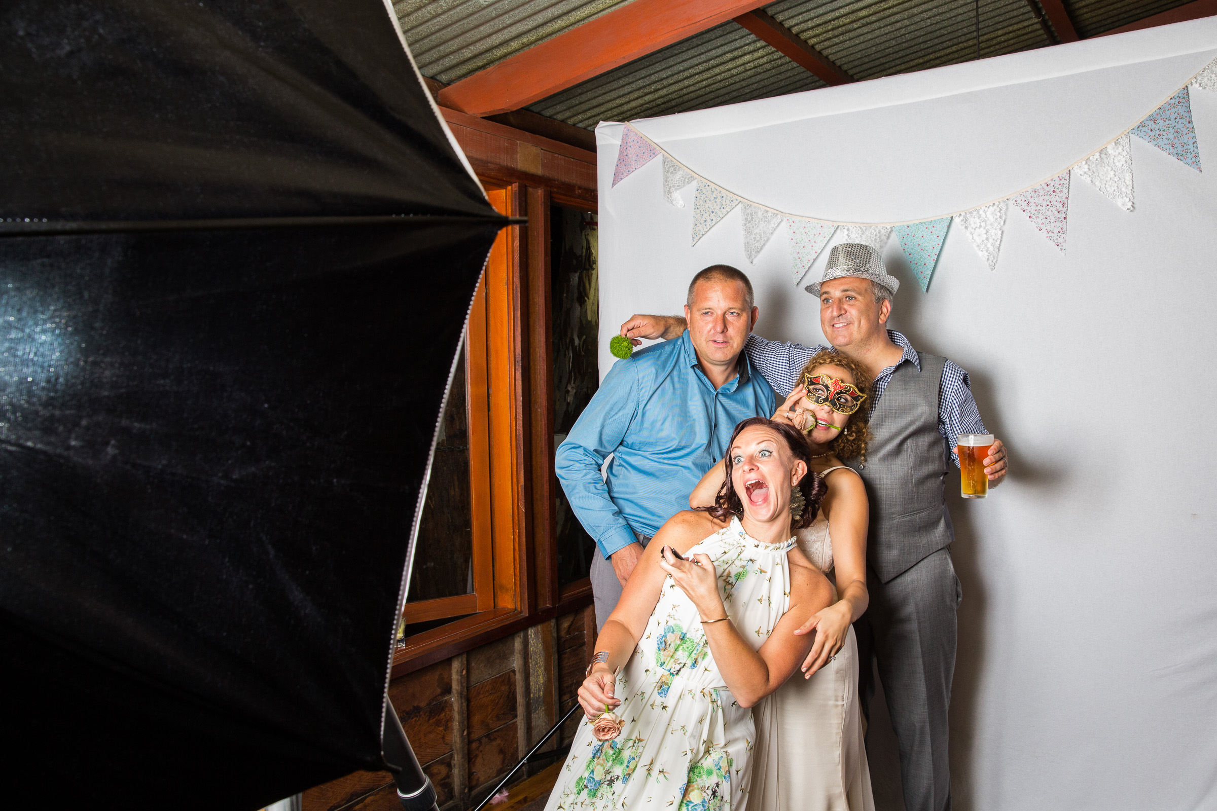 Enjoying the Wedding Photobooth - Oscar W's Echuca