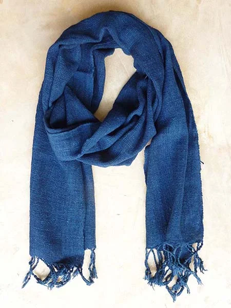 Indigo blue scarf n.2