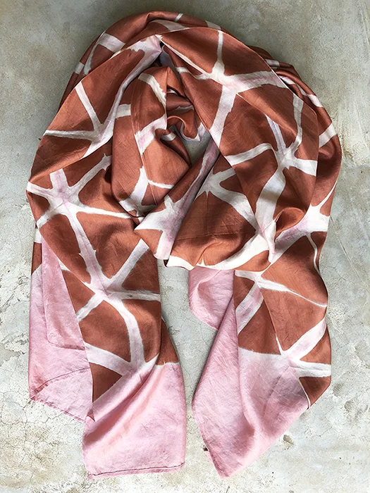 Burnt orange & pastel pink