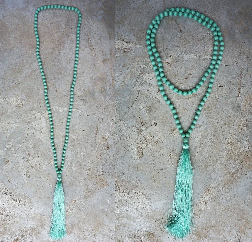 Collier Turquoise Chan Luu - Perles Semiprécieuses Avec Glands - Argent Sterling 17 Pouces - Neuf Avec étiquettes