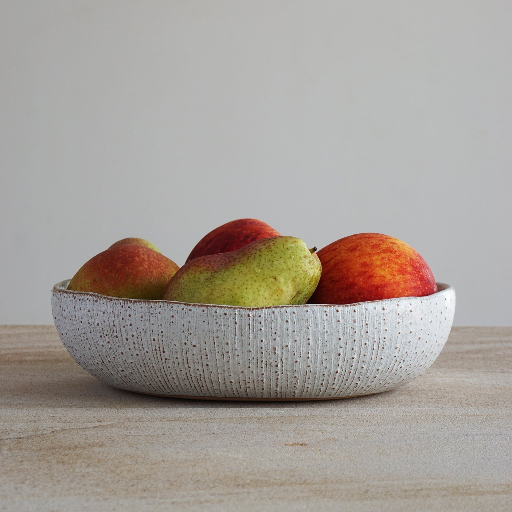 Oval serving dish - Dot coral collection - $25 
