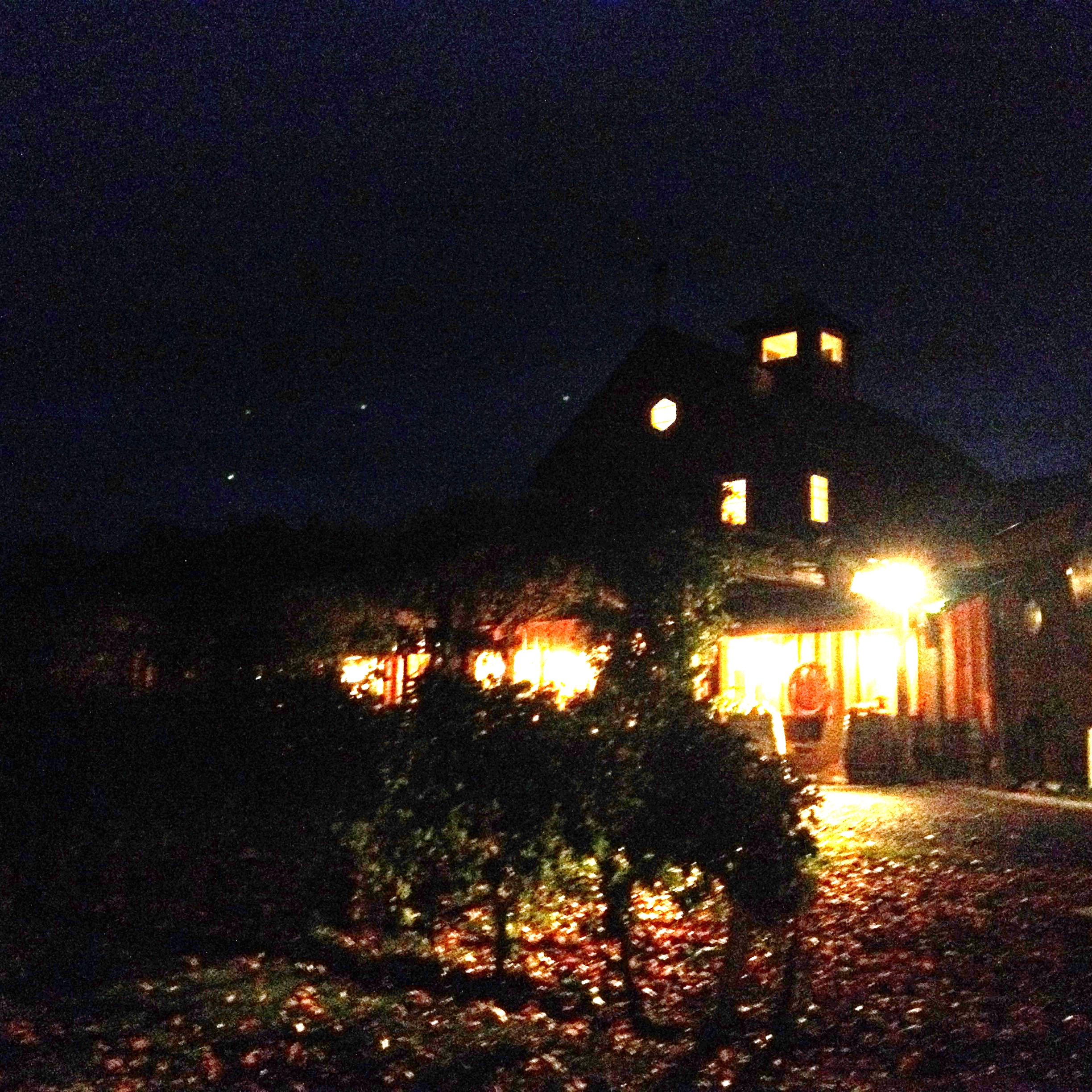 A dark and spooky iPhone photo, but there is nothing spooky about this place.