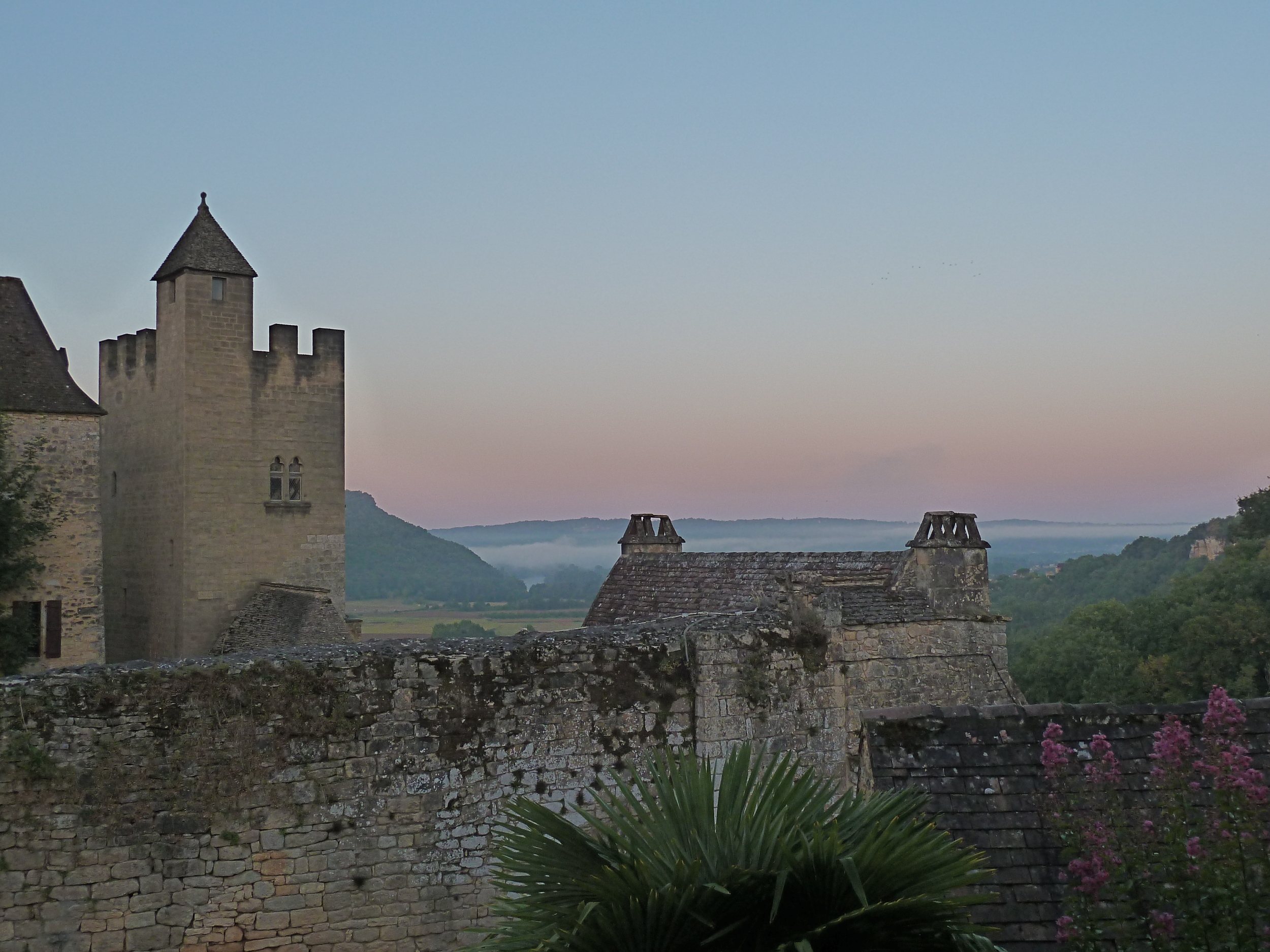 Sunset from La Maisonette . Staying here was like living in a fairytale for awhile.