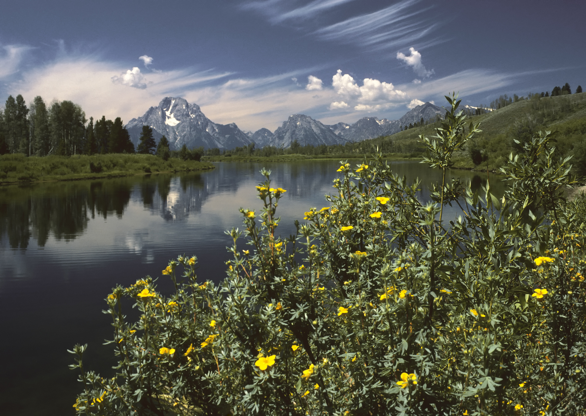 "Oxbow Bend outlook in the Grand Teton National Park" by I, Michael Gäbler. Licensed under CC BY 3.0 via Wikimedia Commons 