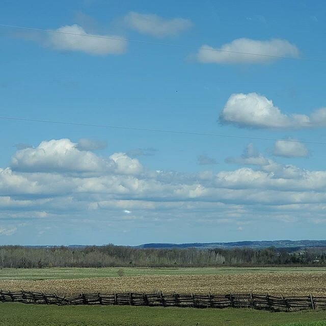 Admired the view while waiting for our @sheldoncreekdairy treats. Thankful for a beautiful day and cold lemon-lime cordial.