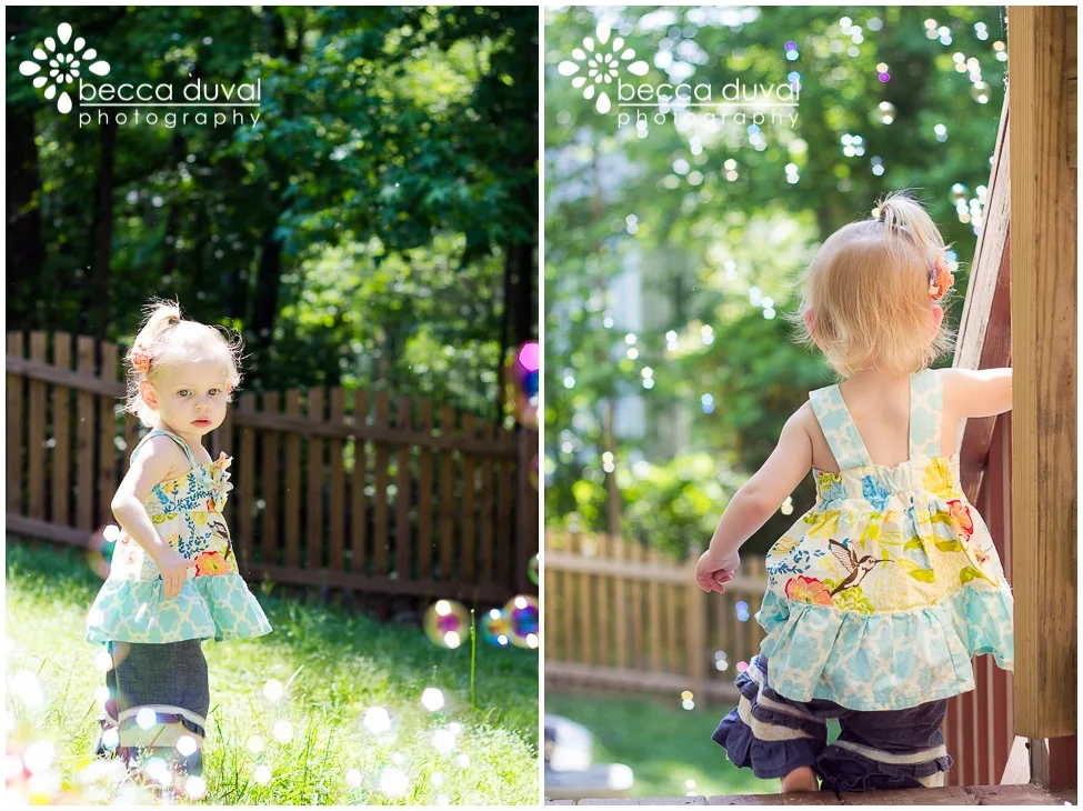 ... but unless I zoom out, you'd have no idea it's because my yard was of bubbles! 