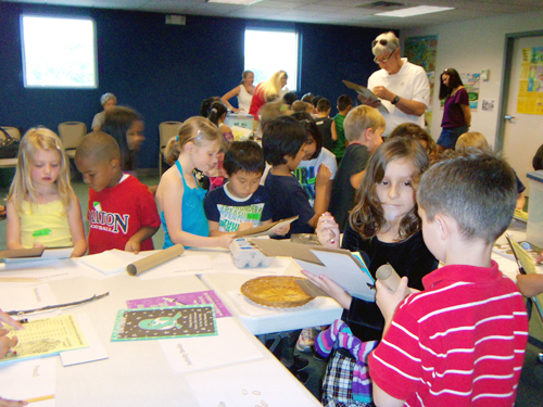  Third graders from Brookwood Elementary took a tour of the Recycling Center and Landfill managed by the Dalton-Whitfield Solid Waste Authority.&nbsp; As part of their visit they learned about trees, an important natural resource, and paper recycling